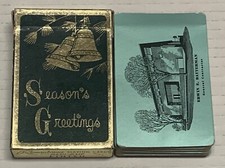 Vtg Erwin E Batterman General Contractor Playing Cards Made In USA Advertising
