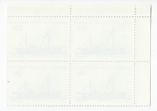 1979-1982 AAT ANTARCTIC SHIPS - SS NORVEGIO - MNH CORNER BLOCK of 4 x 50c STAMPS - Picture 2 of 2