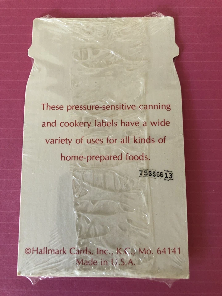 Etiquetas de tarro de albañil de cocina de conservas vintage con sello nuevo juego sellado 12 cocina años 70 Foto 2 de 3