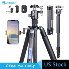 Carbon Fiber Tripod Professional Camera Tripod with Low Profile Ball Head