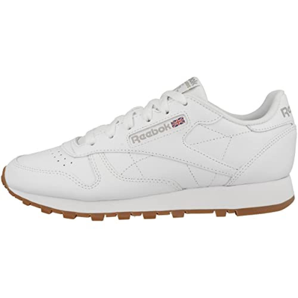 (TG. 35.5 EU) Reebok Classic Leather, Sneaker Donna, Bianco (Ftwwht/Pugry3/Rbkg0