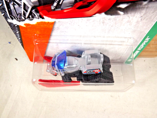 2016 Matchbox 114/125 MBX Explorers SNOW RIPPER Silver-Black wRed Ski-BlkMiniWhl - Picture 3 of 6