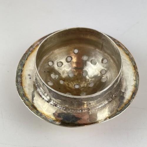 Antique Arts & Crafts Solid Silver Pepper Shaker A E Albert Edward Jones 1910 - Picture 8 of 9