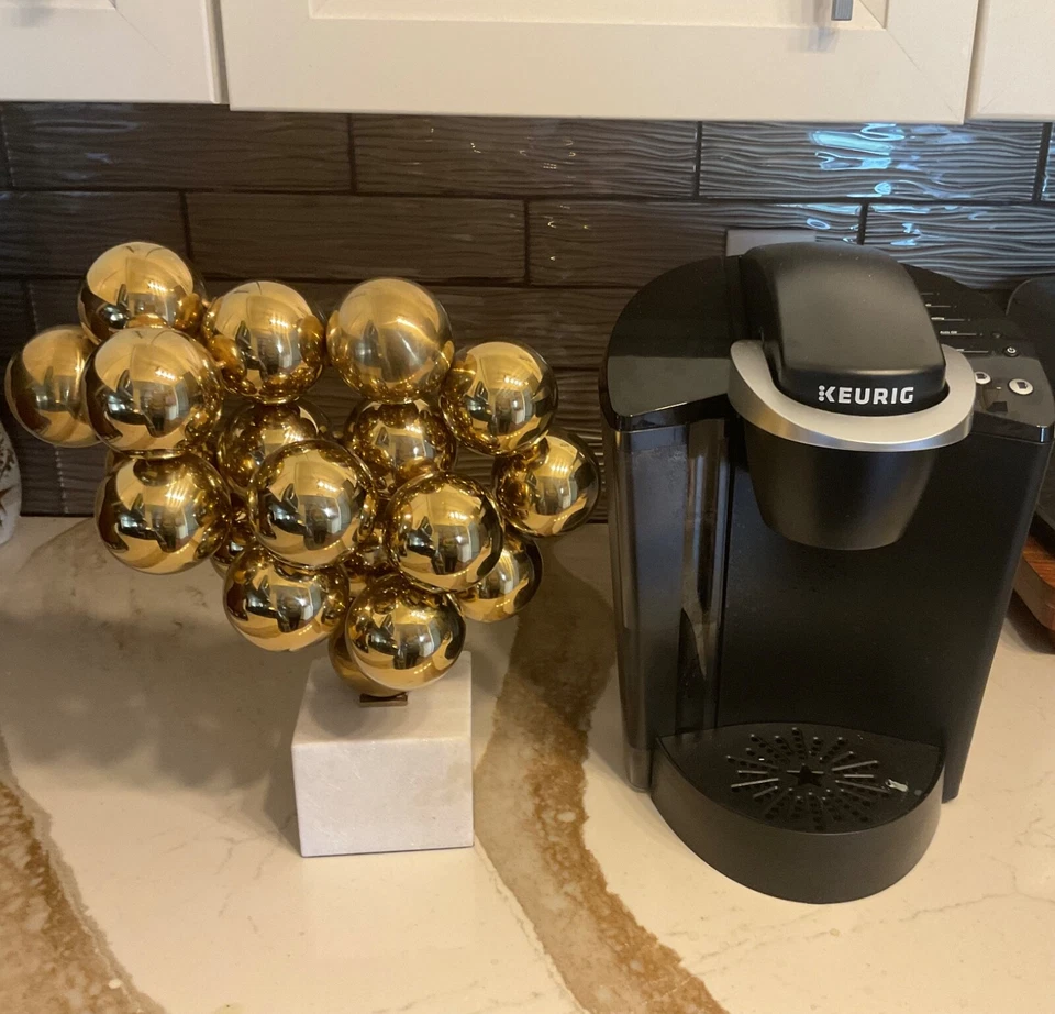 Escultura abstracta Global Spheres, pieza moderna contemporánea, venta al por menor $499 Foto 4 de 4