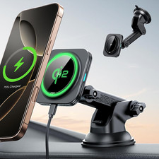 for Qi2 15W Magsafe Car Mount Charger, Qi2-Certified Magsafe Car Charger, Das...