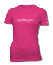 1970 Ford Ranchero Squire T-Shirt - Women - Side View - Multiple Colors and Size