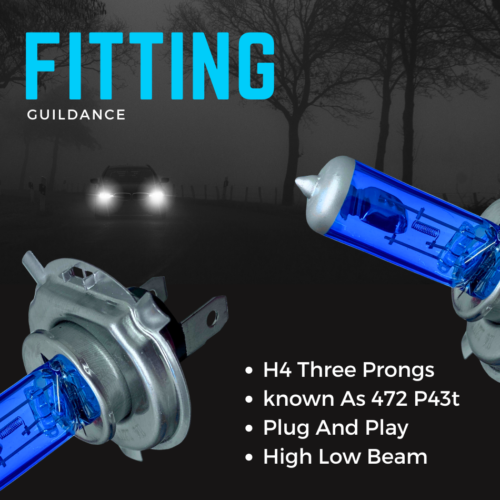 Fits Citroen Berlingo Headlight 100w Super White Xenon Hid High Low Beam Bulbs - Picture 7 of 13