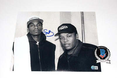 SNOOP DOGG SIGNED WEST COAST RAPPER 11x14 PHOTO DR. DRE HIP HOP