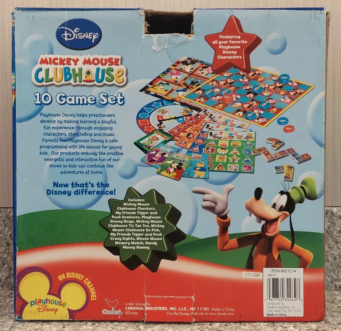 Disney Mickey Mouse Clubhouse 10 Game In One Set 501214 Cardinal