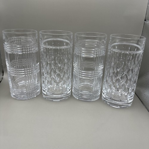 Lauren Ralph Lauren Glen Plaid Highball Crystal Glasses Set of 4 6 Inches - 第 1/10 張圖片