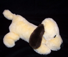 Vintage Dakin Light Yellow Cream Brown Drooper Dog Plush 1973 Stuffed Korea 10"