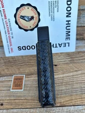 Don Hume MS Brown Basket Leather Open Top  Leather C126 Baton Holder For ASP 26"