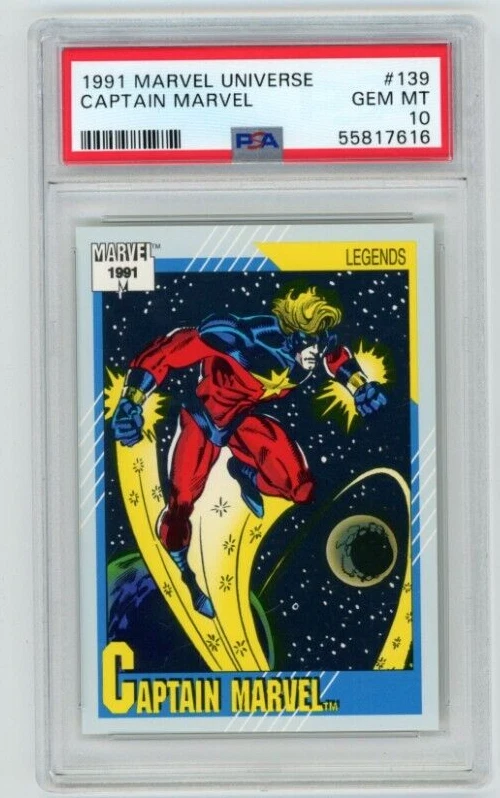 CAPTAIN MARVEL 1991 91 MARVEL UNIVERSE #139 PSA 10 GEM MINT POP 34