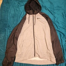 Nike Men's Dri-Fit Utility Core Jacket Grey Black Size L Full zip