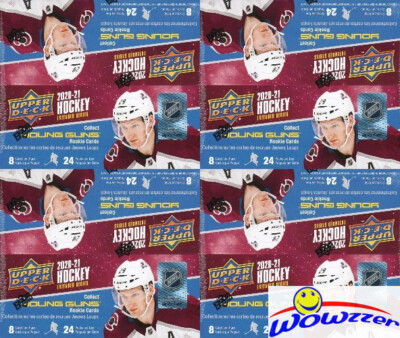 (4)2020/21 Upper Deck EXTENDED Hockey Sealed 24 Pack Retail Box-24 YOUNG GUNS RC