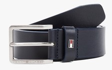 Image of TOMMY Hilfiger ISquare Buckle Leather Belt Size 95 RRP £50.00