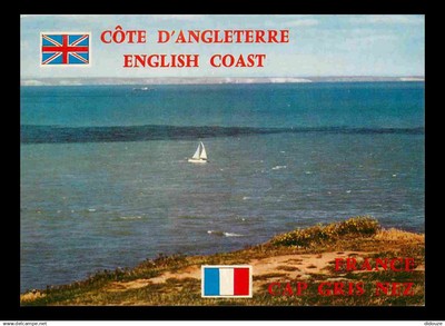 62 - Les Deux Caps - Cap Gris Nose - Coast of England in the distance - CPM - New Map