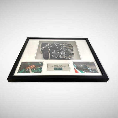 Formula 1 Lance Stroll Aston Martin Framed Sim Gloves - Picture 3 of 5