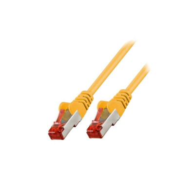 95453 Patch cord S/FTP 6 Line CCA PVC gelb 0,25m 27AWG Goobay