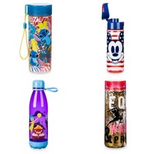 Disney Store Water Bottle Tropical Stitch Mulan Mickey Mouse Americana Patriotic