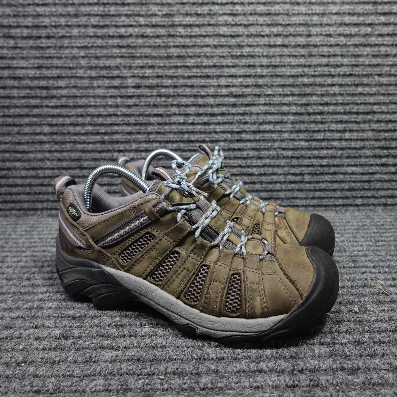 10 scarpe Keen donna marroni escursionismo outdoor selce marrone basso stivali in pelle