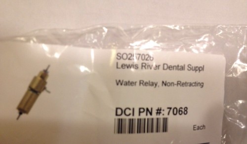 Water Valve Relay Dental Delivery Unit Non Retracting Air Activated DCI 7068 - Picture 5 of 6