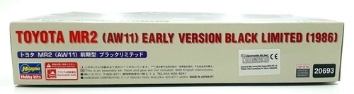 Hasegawa Kits 1/24 Scale 20693 - Toyota MR2 (AW11) Early Version Black Ltd 1986 - Picture 4 of 5