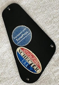 2003 Schecter C-1 Elite Diamond Electric Guitar Control Compartment Cover Plate