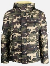 Giubbotto Piumino Blauer Verde Militare Mimetico Uomo Nuovo M con Etichetta