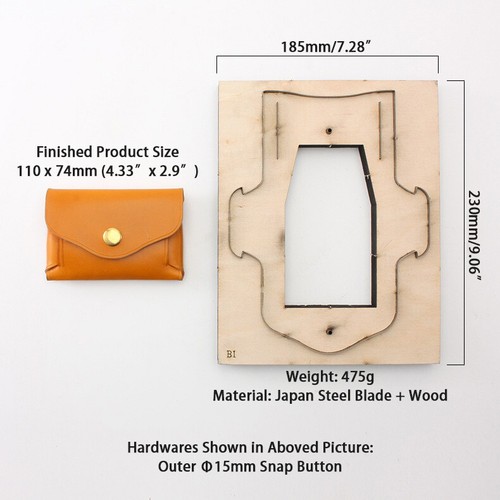 Glasses Holder Card Case Key Lighter Pouch Leather Cutting Die Keychain Cut Mold - Picture 6 of 9