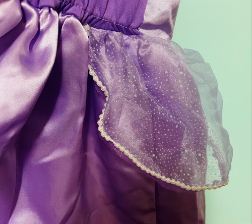 Disney Junior SOPHIA THE FIRST Purple HALLOWEEN Costume Dress Girl 5-6 Nightgown - Picture 9 of 12
