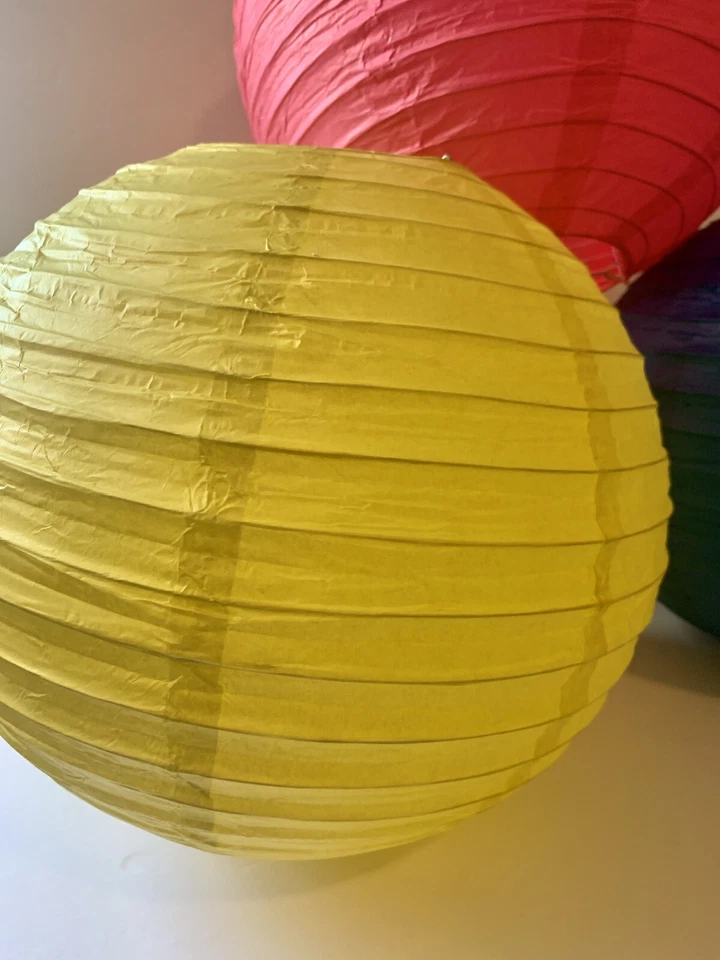 PAPER LANTERN Japanese Set Of 3 Home Decor Birthday Party Wedding Holiday Kids - Image 4 of 4