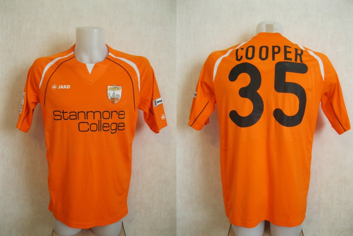 London Bees #35 Cooper 2014 home Sz M Jako football jersey