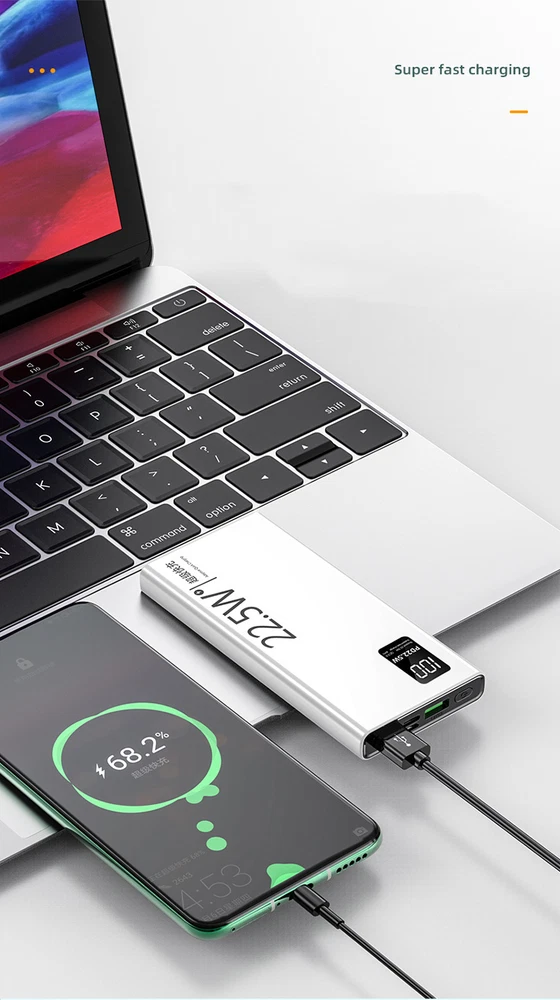 Power Bank 20000mAh 20W Charging Portable External Battery Backup For Cell Phone
