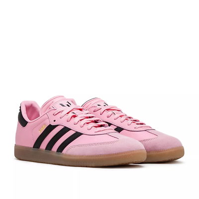 adidas Samba Pink Sneakers Miami Team Shoes Messi Logo Retro