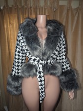 Houndstooth Poncho