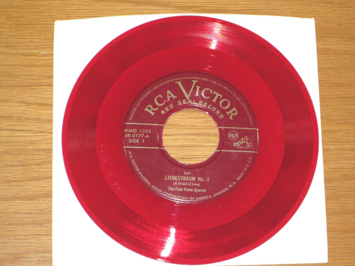 RED WAX CLASSICAL 45 RPM - THE FIRST PIANO QUARTET - RCA 49-0177