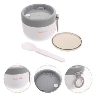  1 Set Practical Haferbehälter Container Getreidebecher mit Deckelmikrowellen