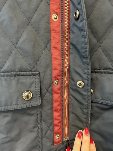 Chaqueta acolchada ligera Ted Baker azul marino para hombre talla 2 pequeña muy apreciada - Imagen 5 de 9