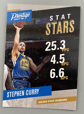 2017-18 Prestige - Stat Stars - Stephen Curry - #9