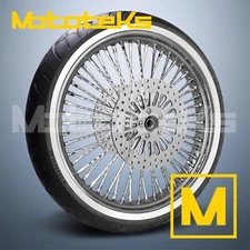 21X3.5 FAT DIAMOND SPOKE WHEEL 52 STAINLESS SPOKES FOR HARLEY TOURING FRONT RIM