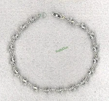 Tiny Cats Antique Silver Plated Bracelet Or Anklet Choose Your Size