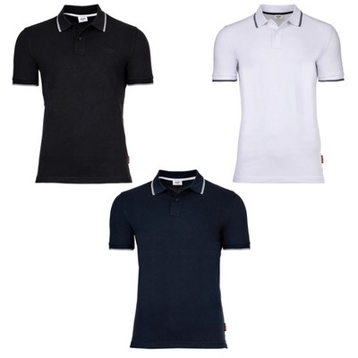 JOOP! JEANS Men's Polo Shirt - Agnello, Polo Collar, Stripe Details, Cotton...