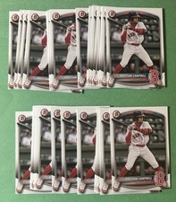 (50) 2025 Bowman Kristian Campbell Rookie Card RC Lot - Boston Red Sox