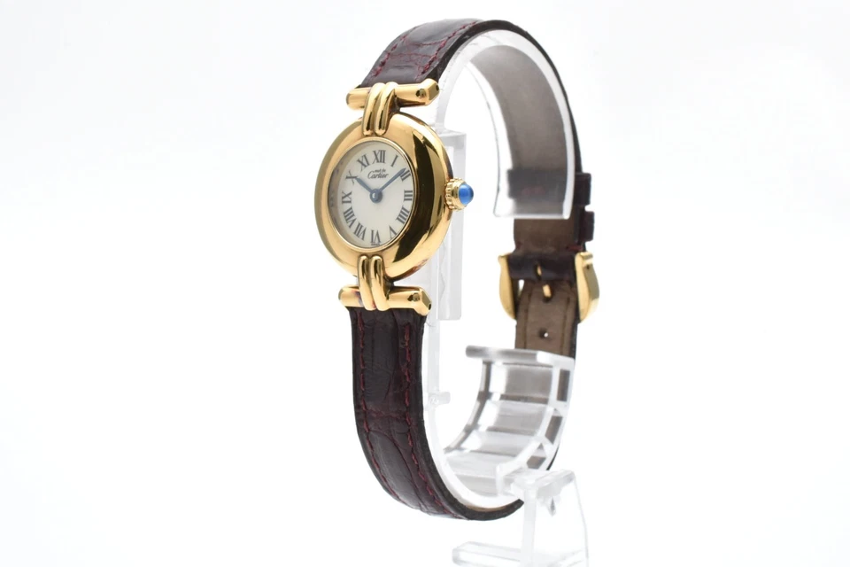 Vintage [Near MINT] Must de Cartier Paris Vermeil 590002 Gold Women's 23mm Watch - Image 3 of 4
