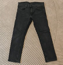 Nudie Jeans Mens Lean Dean Nightrider 34x28 Black Slim