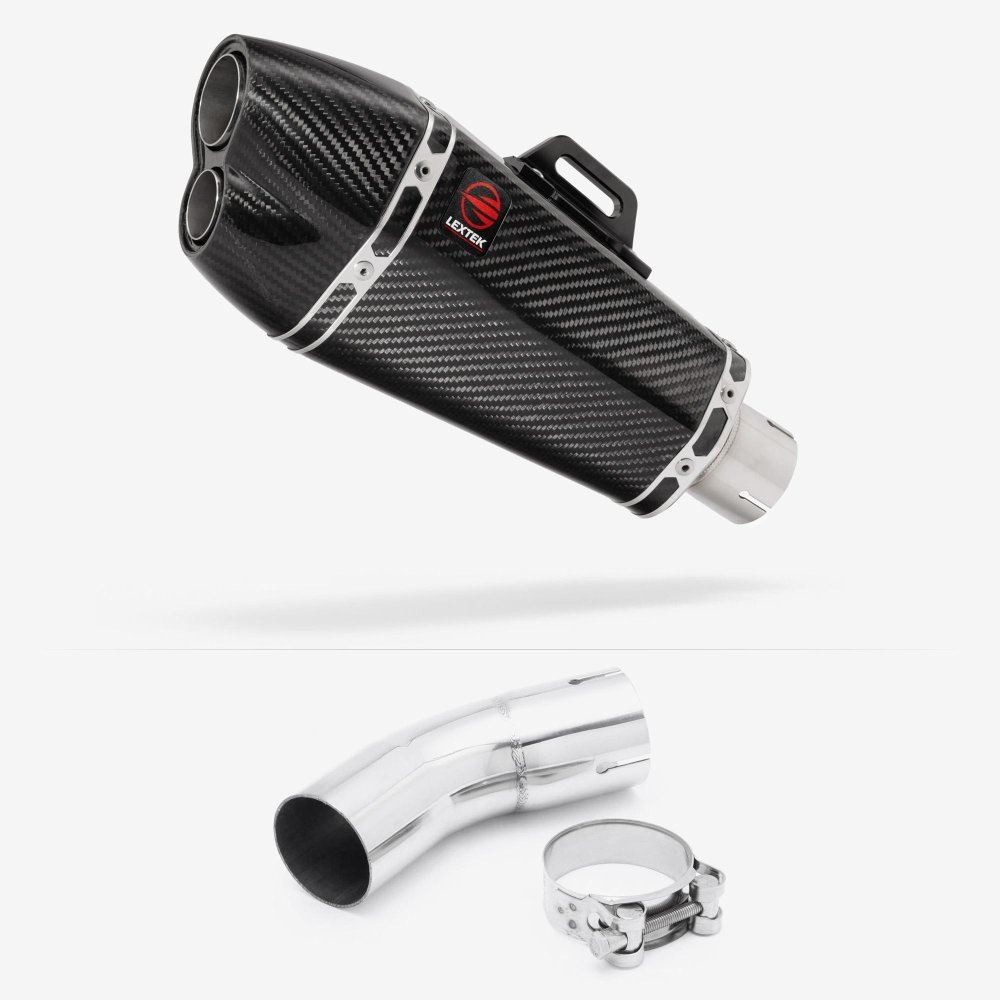 Lextek XP13C Exhaust 210mm with Link Pipe for Kawasaki Z900 RS (18-23)