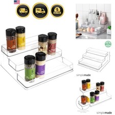 3-Tier Spice Rack Organizer - Versatile Storage Shelf for Kitchen, Bathroom, ...