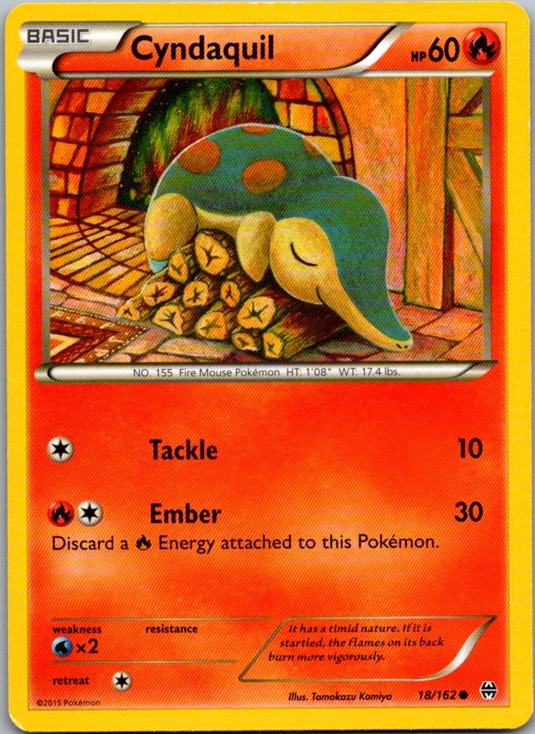 Cyndaquil Common XY - BREAKthrough 18/162 LP Normal