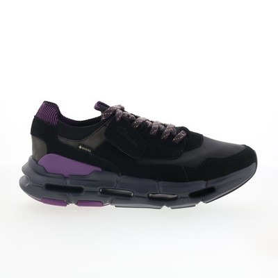 Clarks NXE LO GTX 26173541 Mens Black Suede Lifestyle Sneakers Shoes